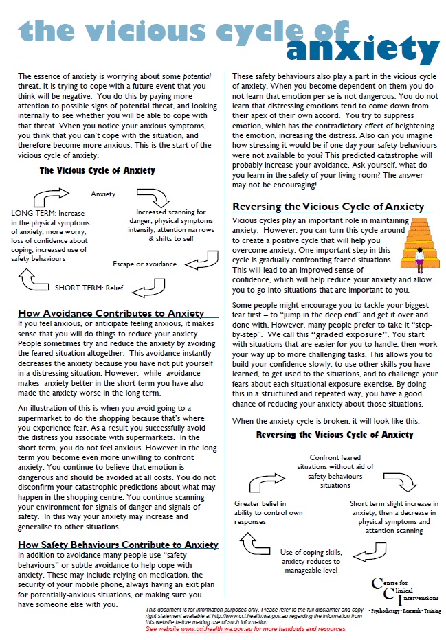 The vicious cycle of anxiety
